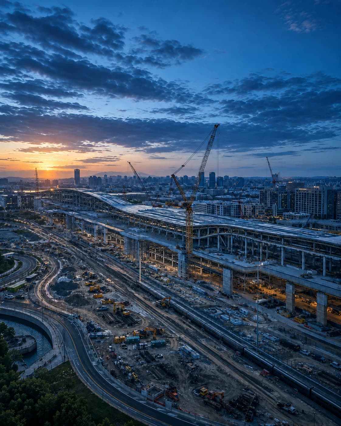 Major urban transportation and infrastructure program under construction